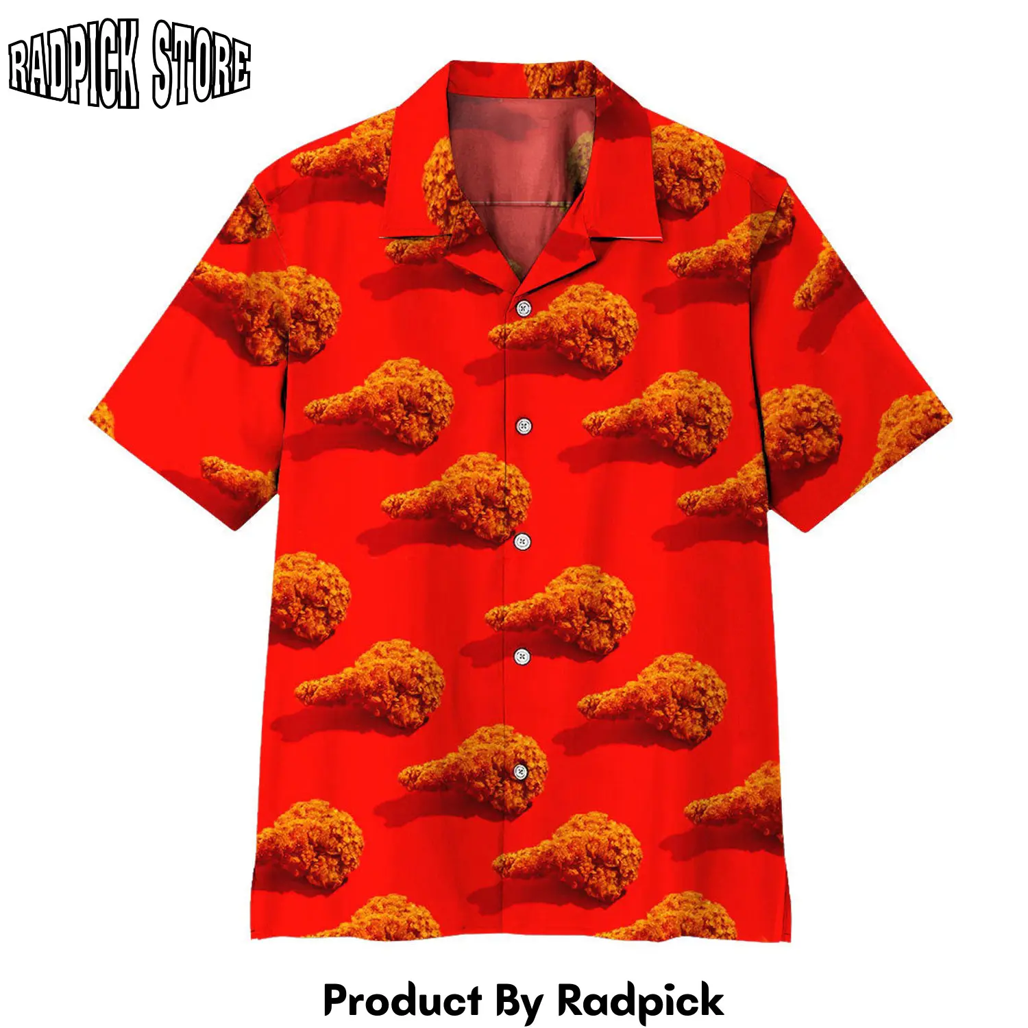 Radpick 3d fried chicken hawaii shirt rp292789